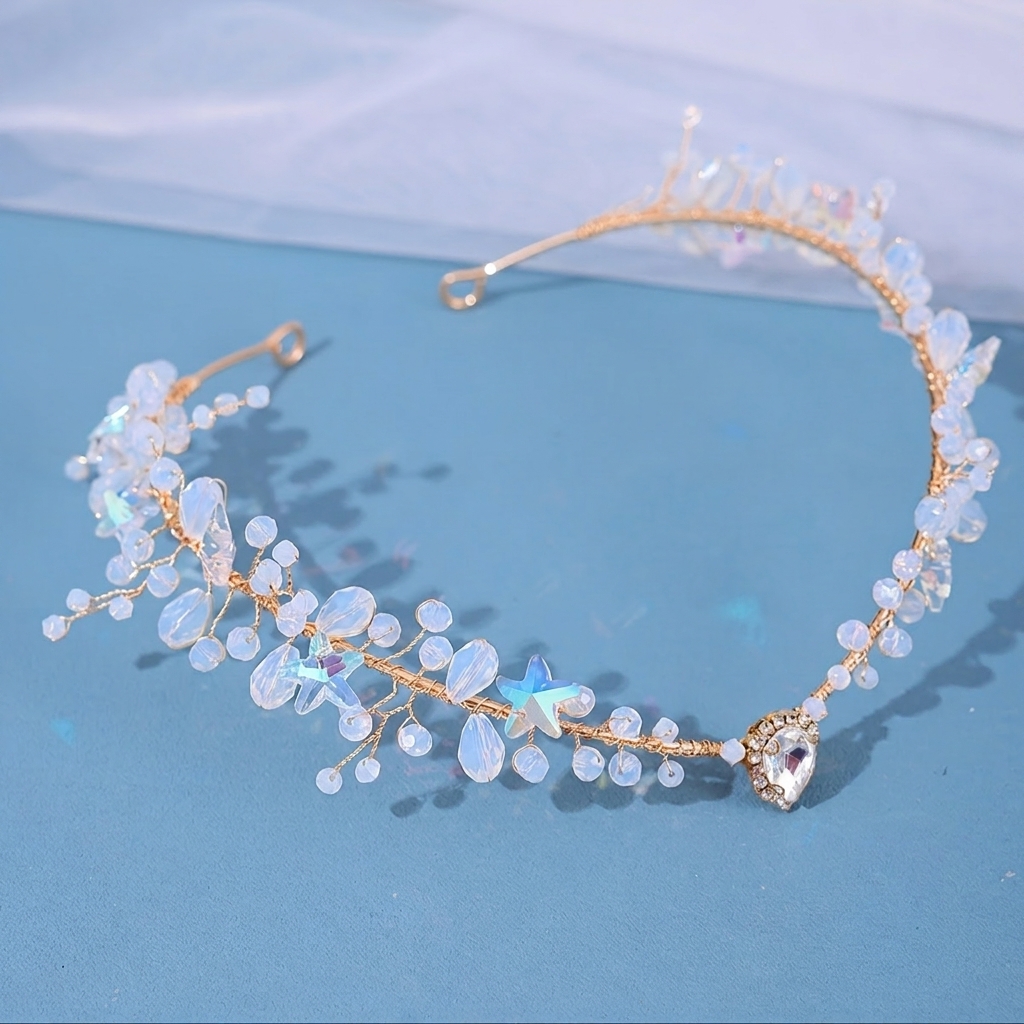 Bridal Hairband Triangular Cry - Wedding Party Supply 评论和价格