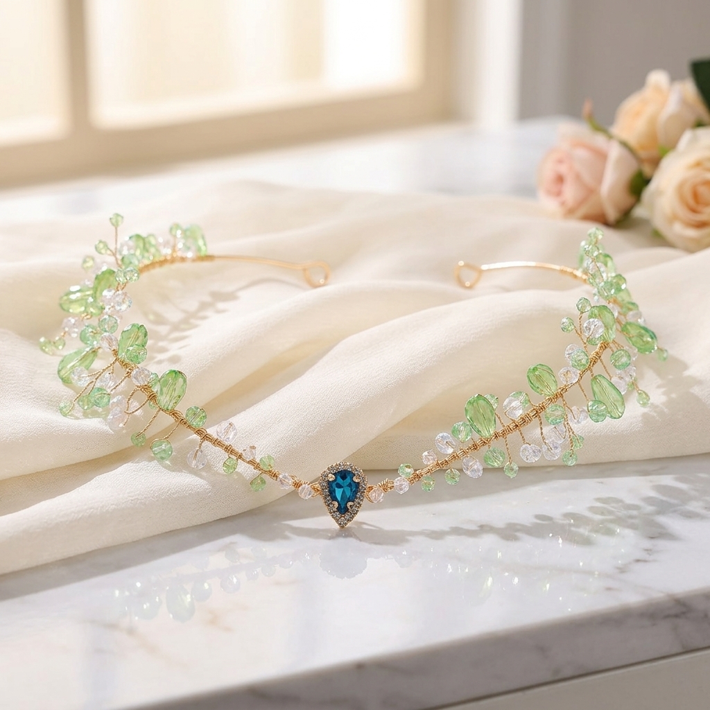 Bridal Hairband Triangular Cry - Wedding Party Supply 评论和价格