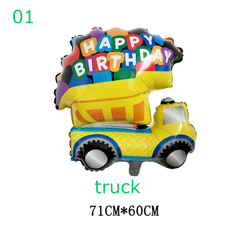 1PC Cartoon Car Balloons Fire  - Wedding Qq 评论和价格
