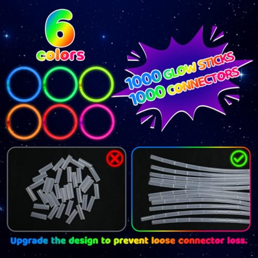 Mega-L Glow Sticks Party Suppl - Wedding Supply Co 评论和价格