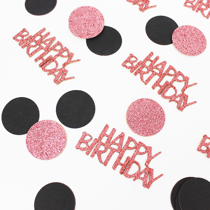 100Pcs Happy Birthday Confetti - Table Runner Sequin 评论和价格