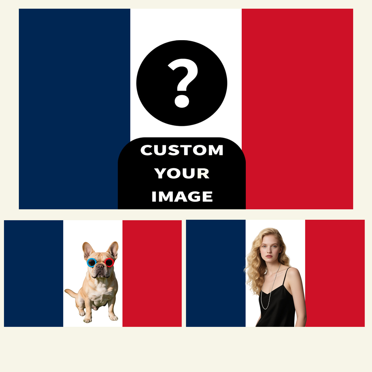 1pc 2D FLAT Personalize France - Wedding Party Supply 评论和价格