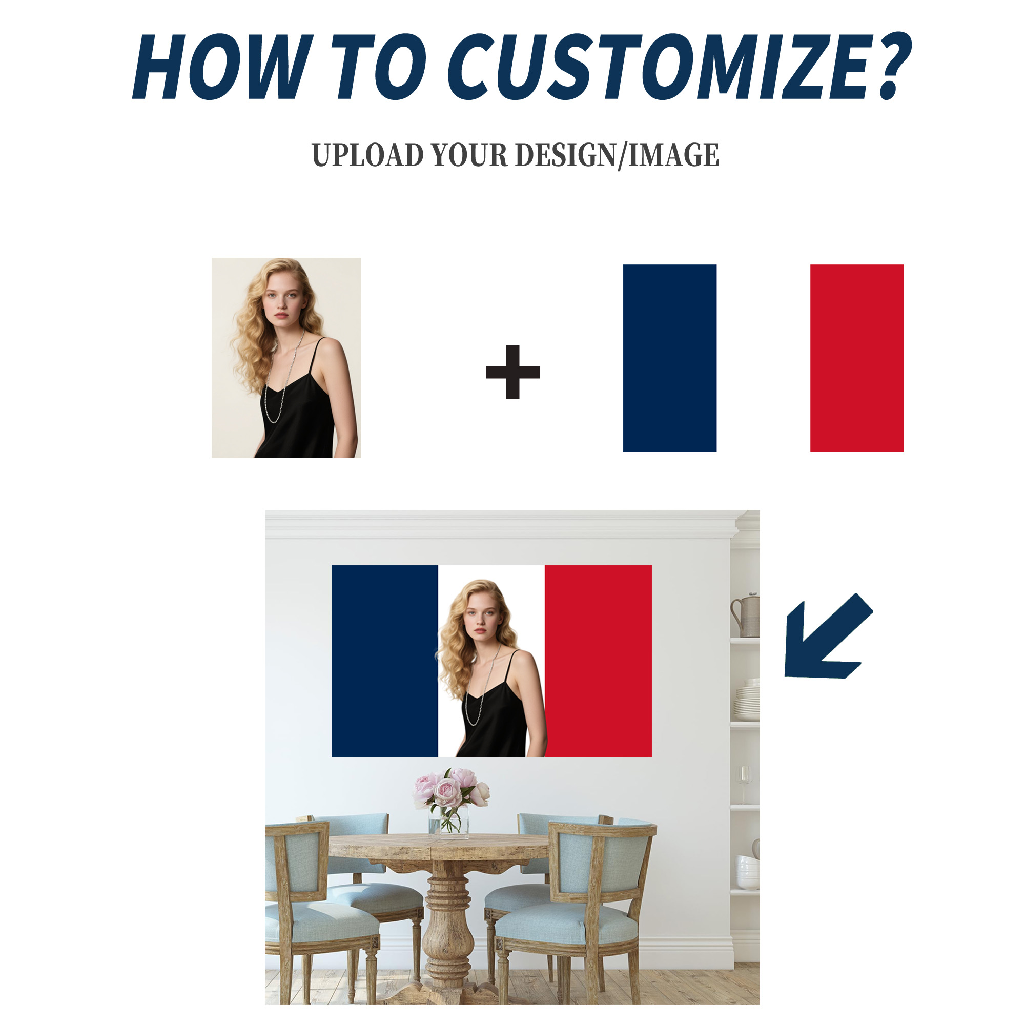 1pc 2D FLAT Personalize France - Wedding Party Supply 评论和价格