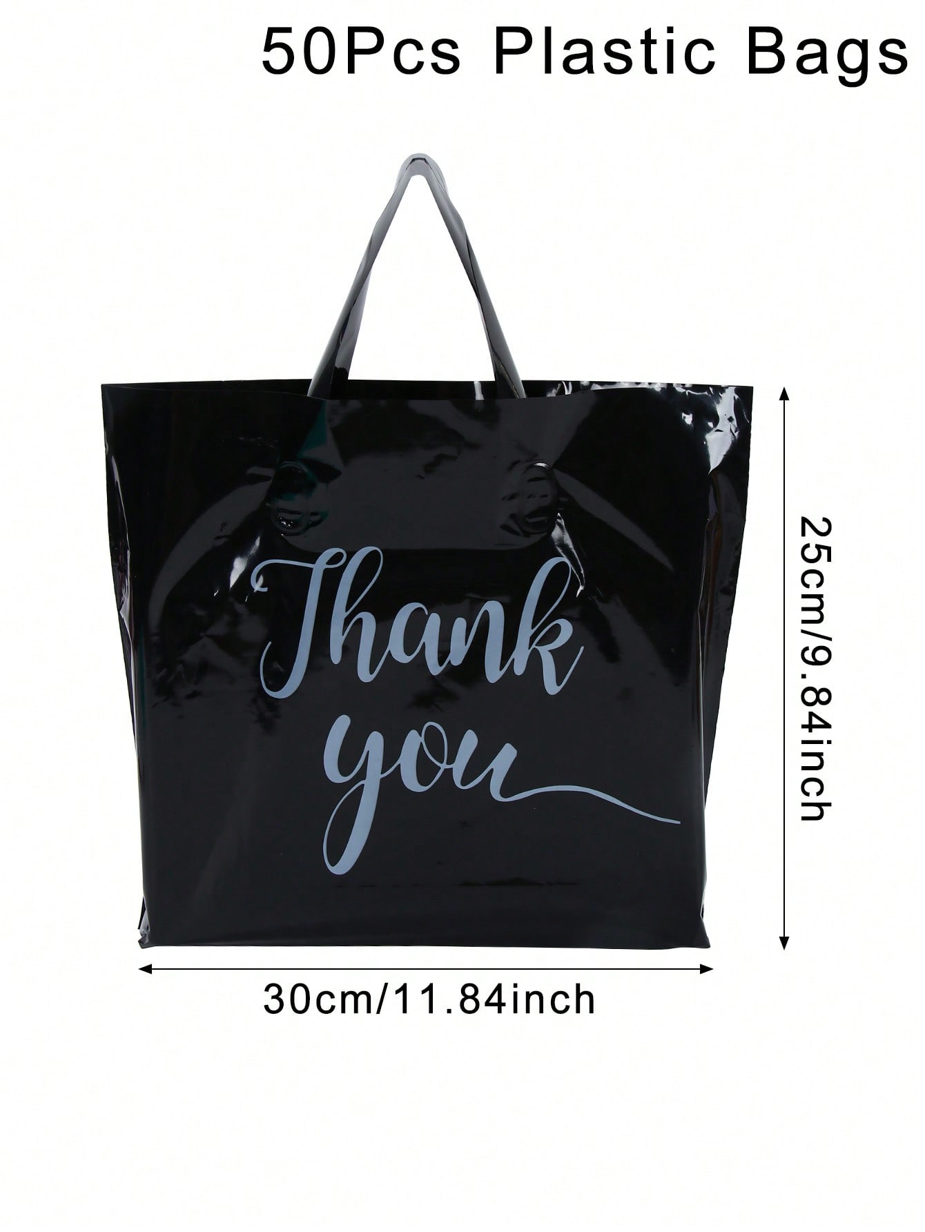 25/50pcs Black Gift Bags, Thic - Wedding Decor Supply Store 评论和价格