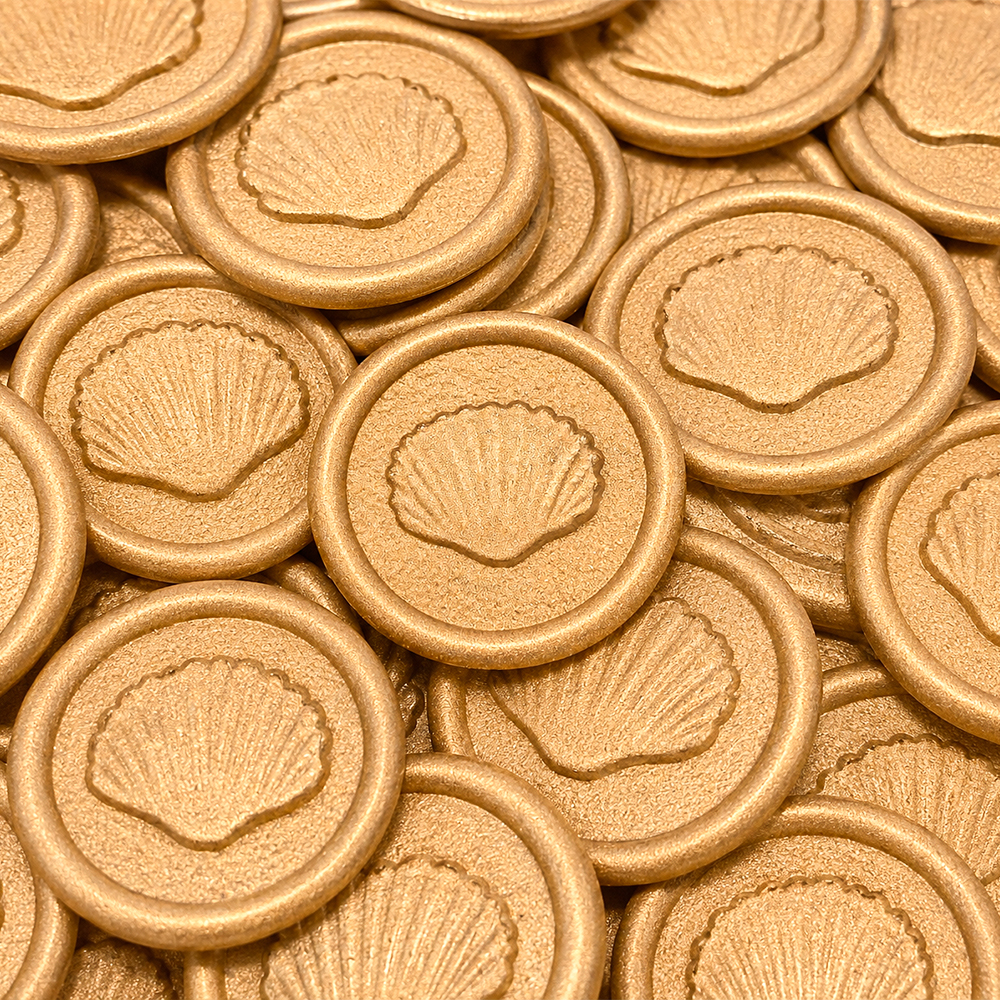 20pcs Embossed Shell Wax Seal  - Wedding Envelopes 评论和价格