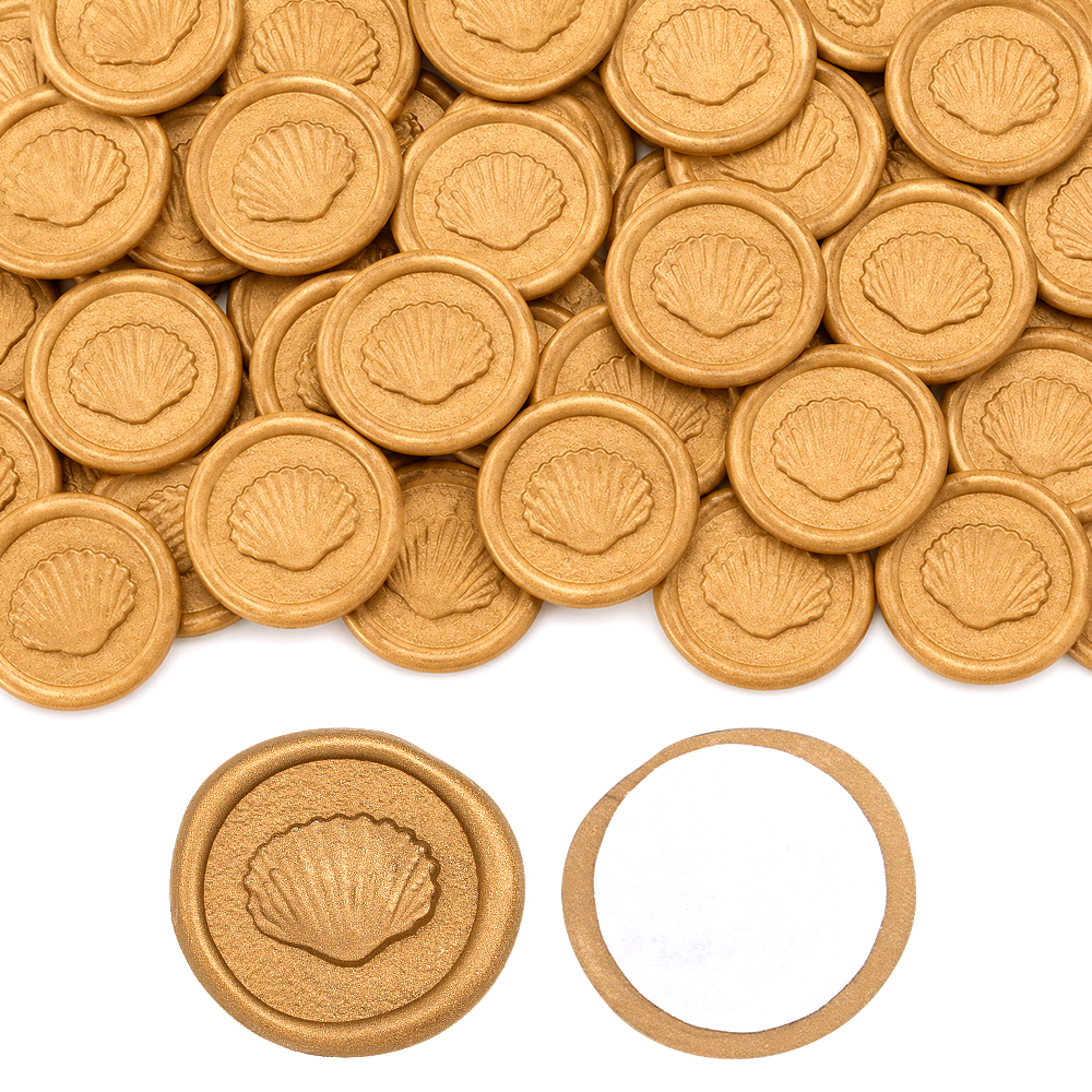 20pcs Embossed Shell Wax Seal  - Wedding Envelopes 评论和价格