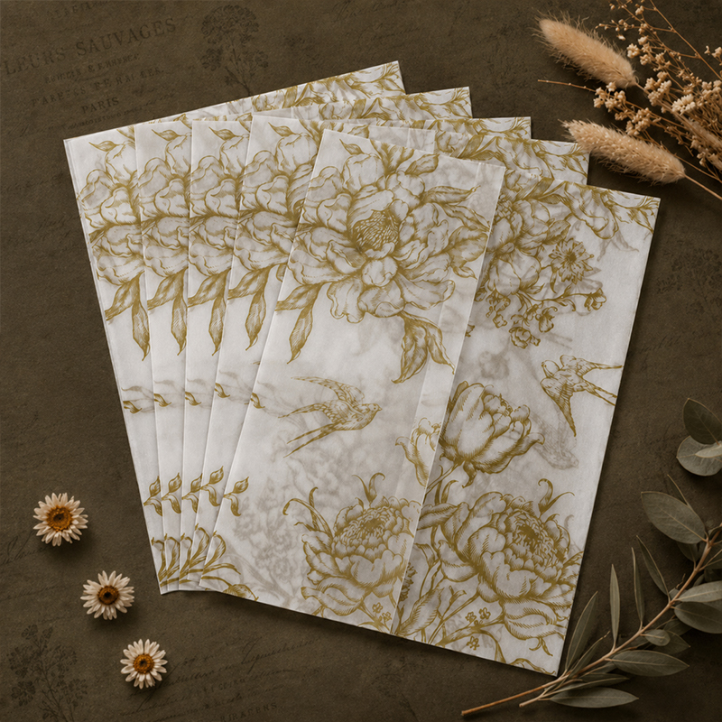 20/50pcs Vellum Wrap with Mono - Wedding Envelopes 评论和价格