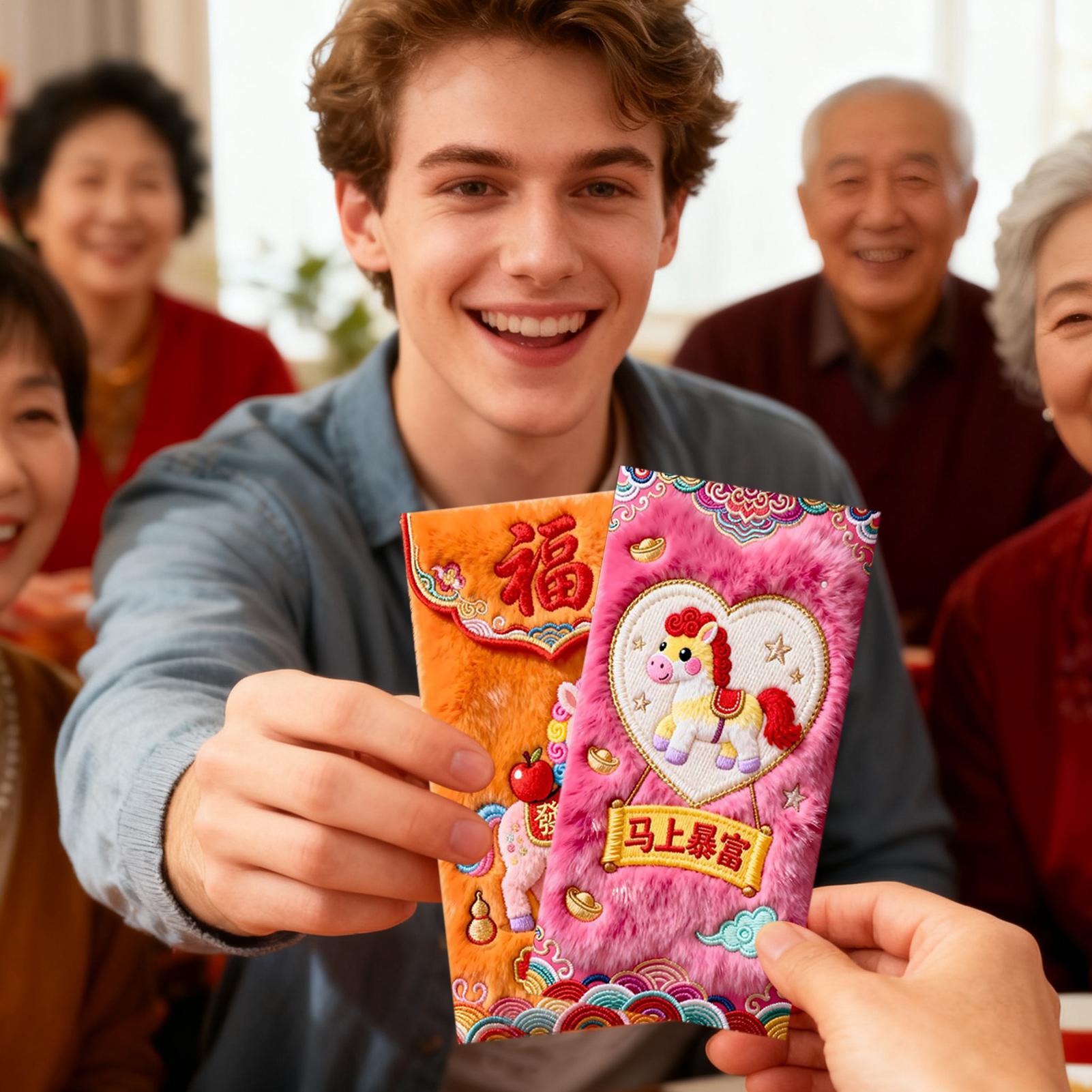 Red Envelopes for Money 6-Piec - Wedding Envelopes 评论和价格