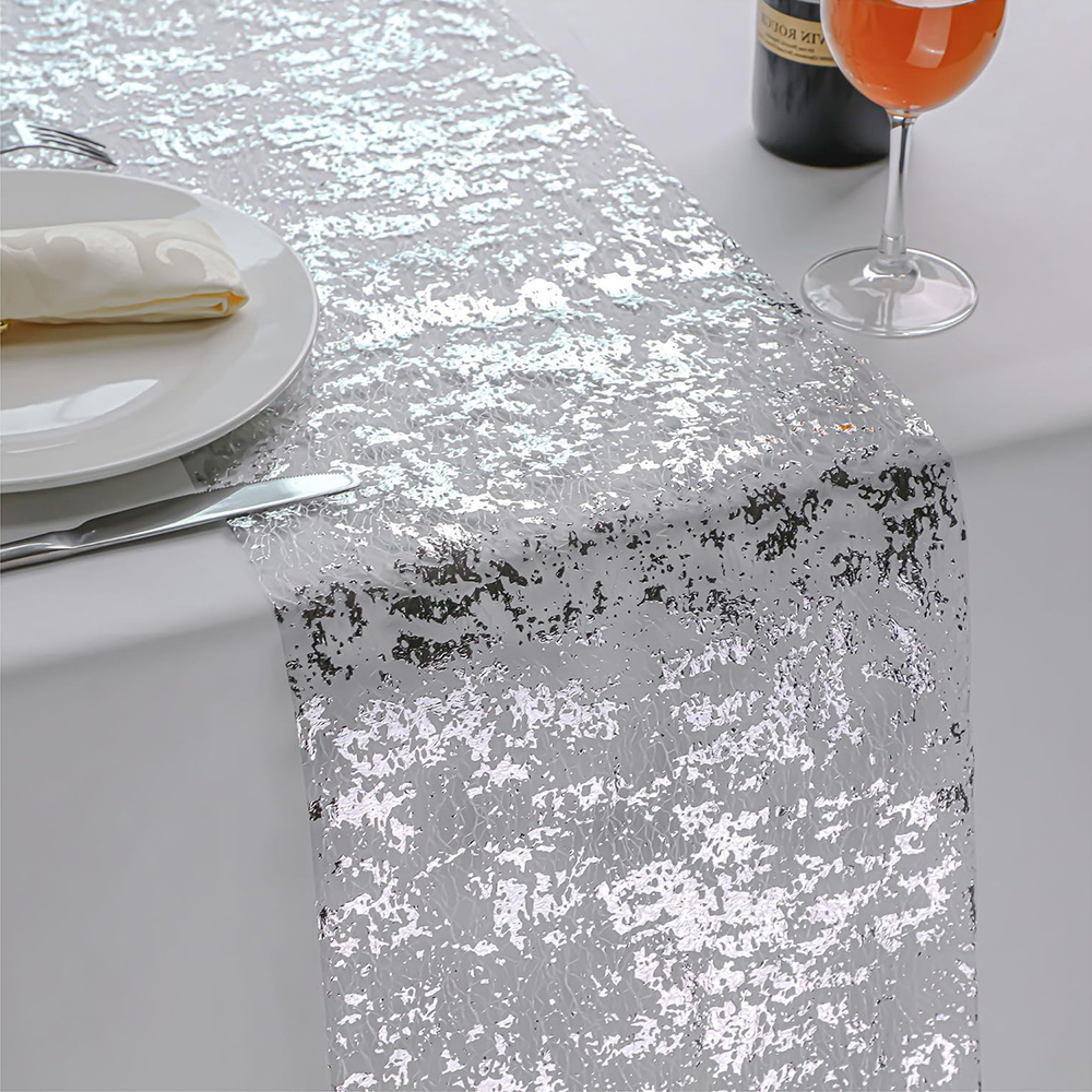 Metallic Silver Table Runner R - Table Runner Sequin 评论和价格