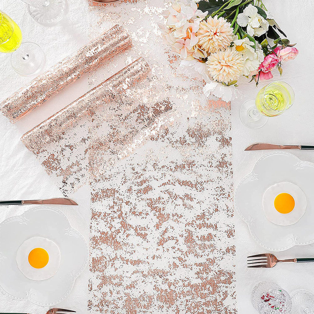 Metallic Gold Table Runner 300 - Table Runner Sequin 评论和价格