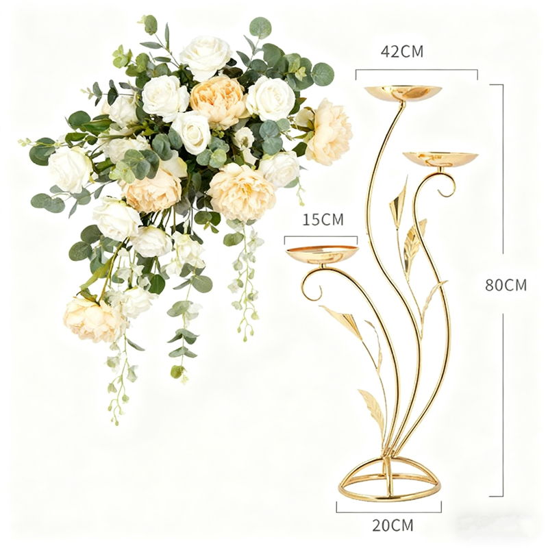 Gold Flower Stand for Wedding  - Wedding Decor Supply Store 评论和价格