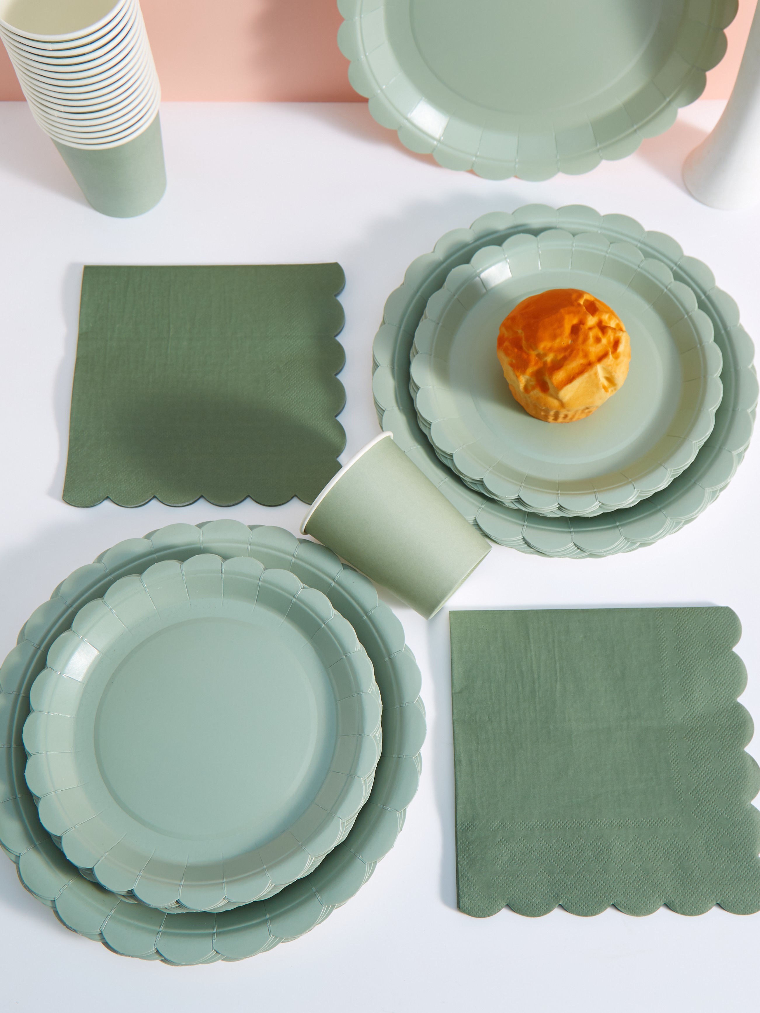 97pcs/set Disposable Tableware - Wedding Party Supply 评论和价格