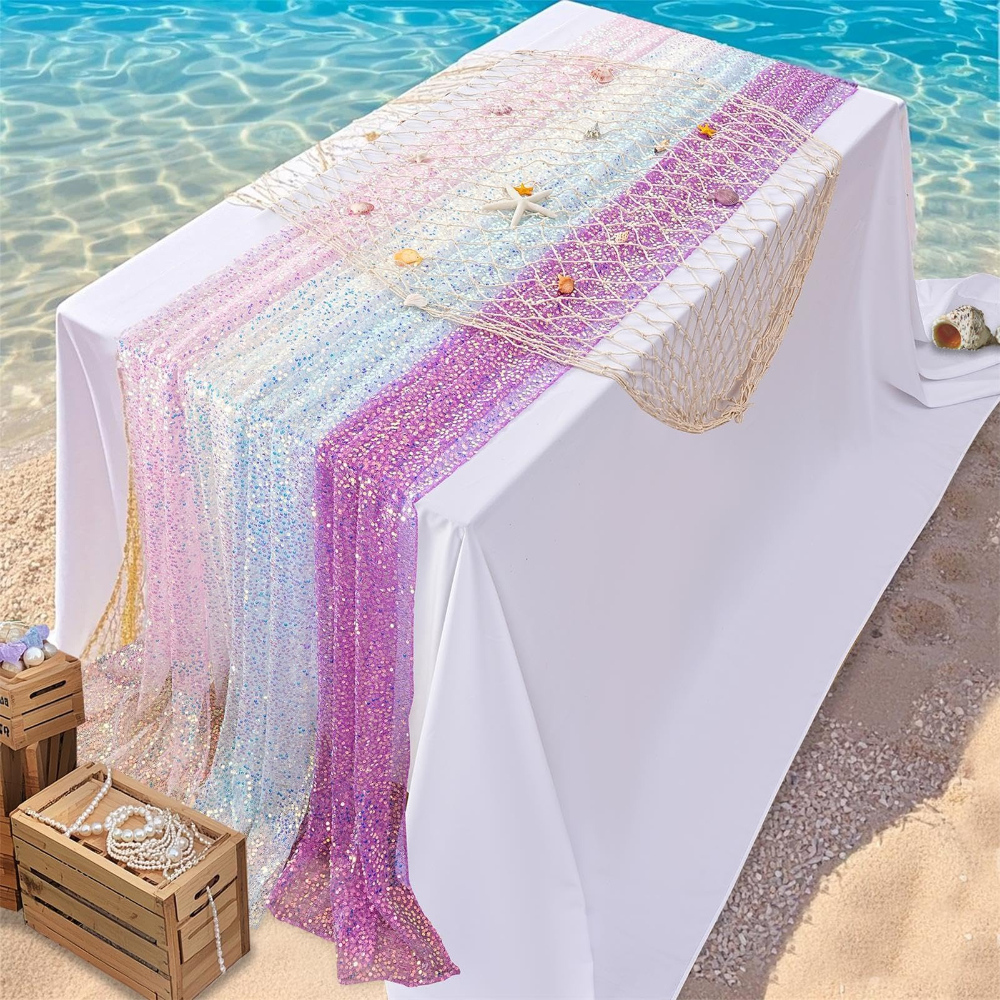 1 Pack Sequin Table Runner Spa - Table Runner Sequin 评论和价格