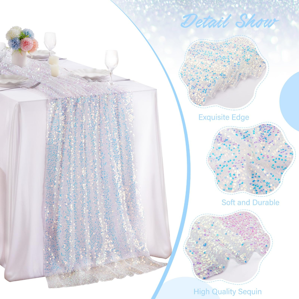 1 Pack Sequin Table Runner Spa - Table Runner Sequin 评论和价格