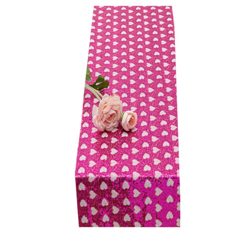 Valentines Day Sequined Mesh T - Table Runner Sequin 评论和价格