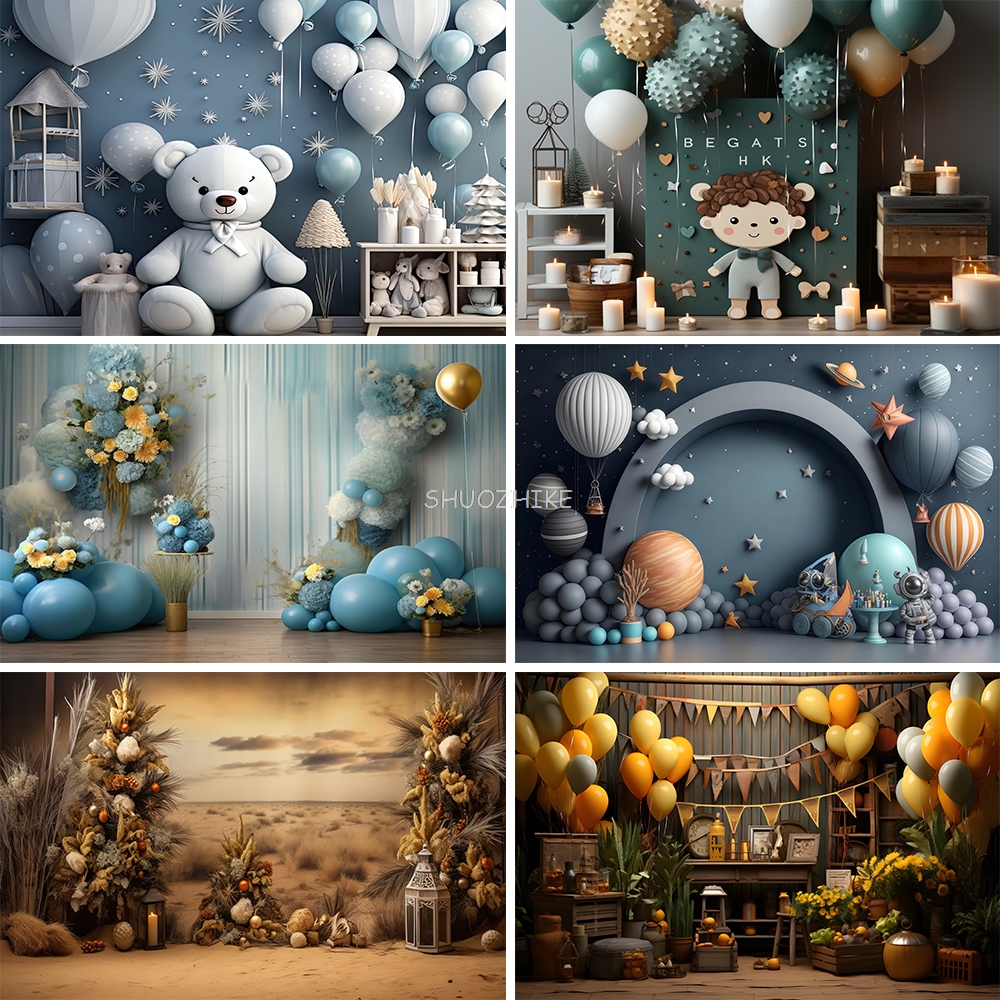 Photography Backdrop 3D Balloo - Wedding Qq 评论和价格
