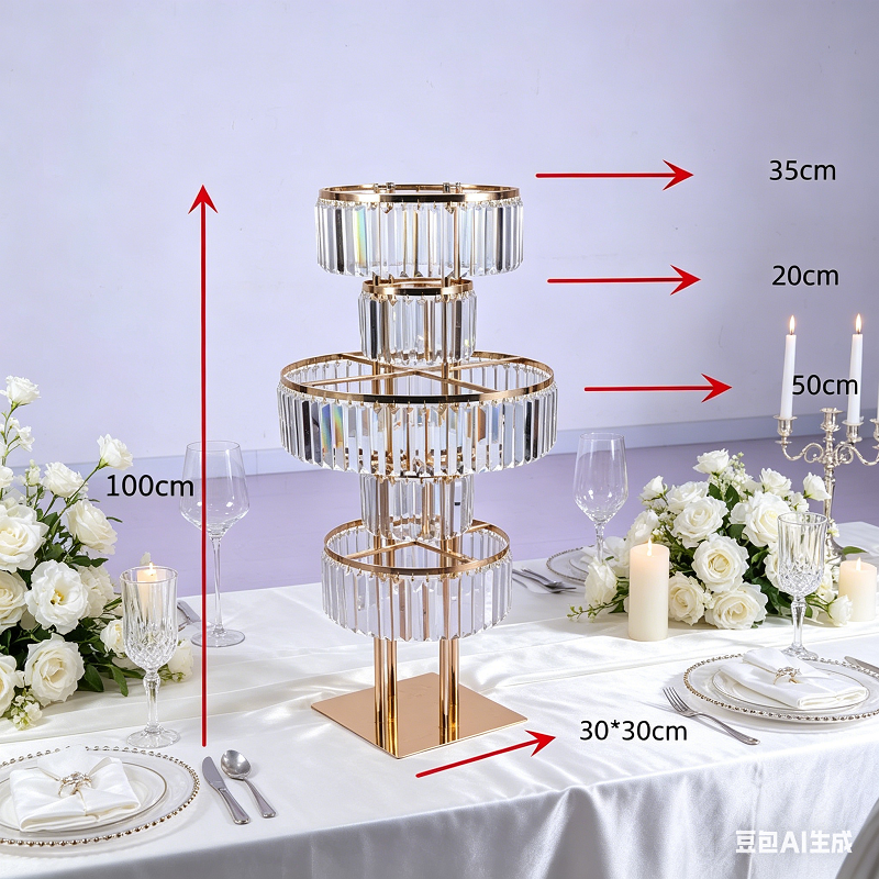 4 PCS Flower Rack Crystal Road - Wedding Decor Supply Store 评论和价格