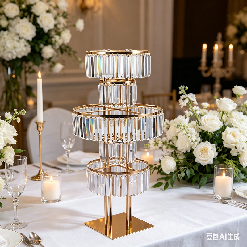 4 PCS Flower Rack Crystal Road - Wedding Decor Supply Store 评论和价格