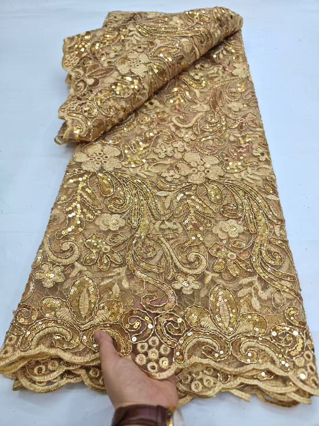 African Sequins Guipure Cord L - Wedding Dress Supply 评论和价格