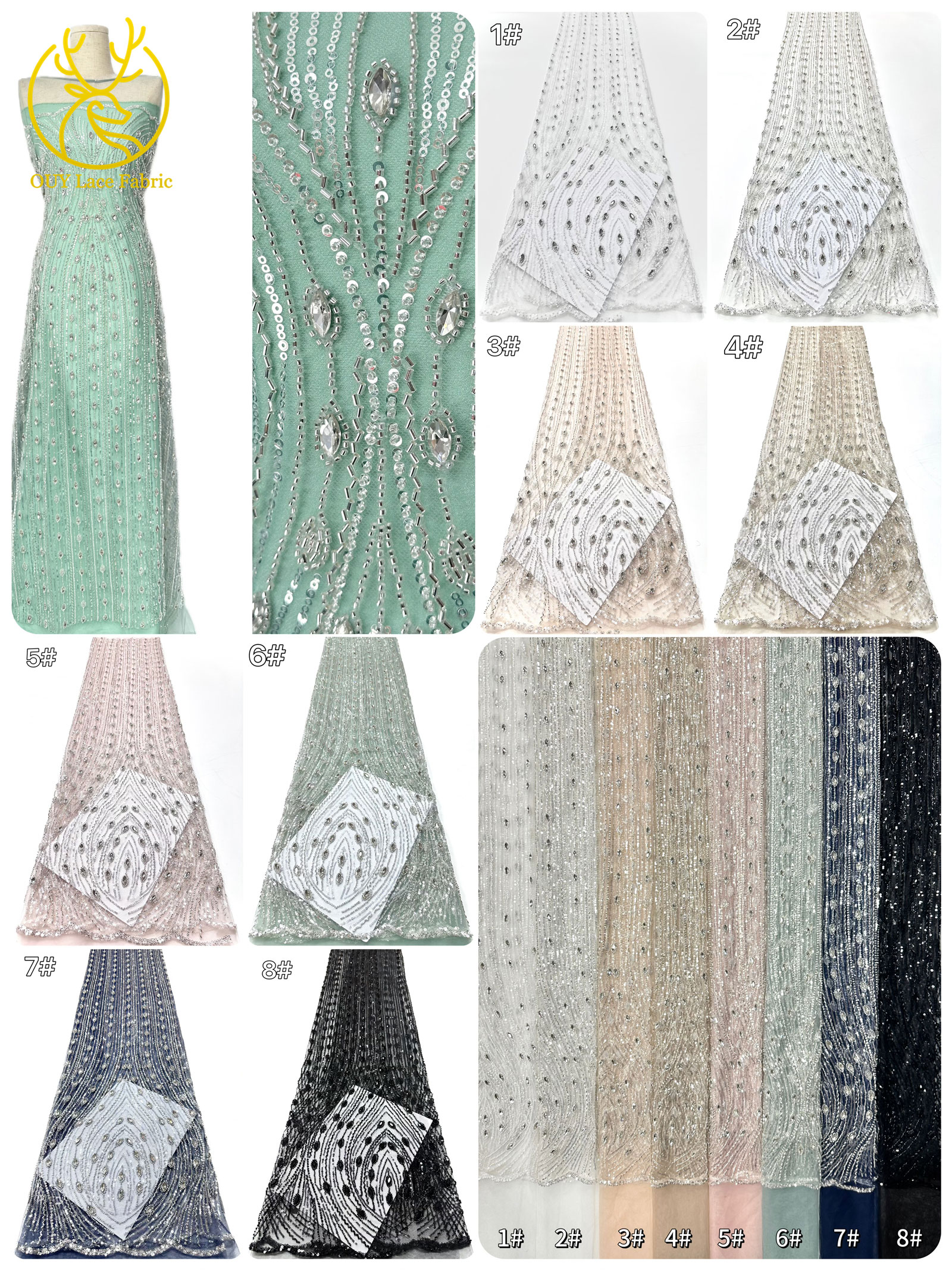 Luxurious Nigerian Diamond Lac - Wedding Dress Supply 评论和价格