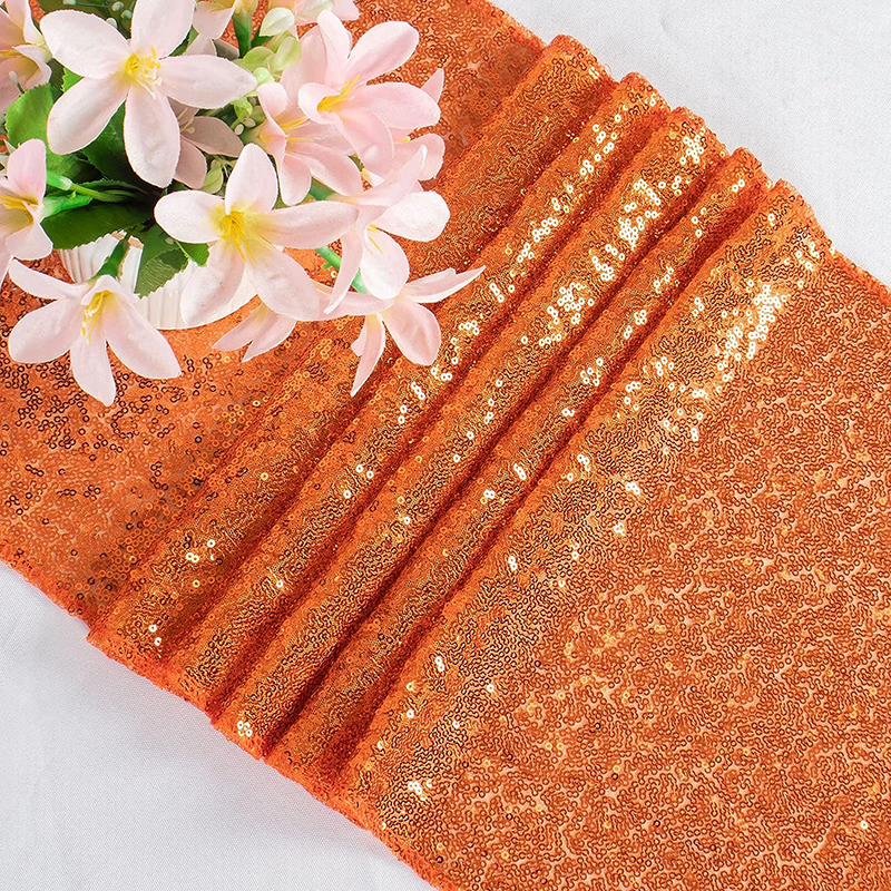 Orange Sequin Table Runner for - Table Runner Sequin 评论和价格