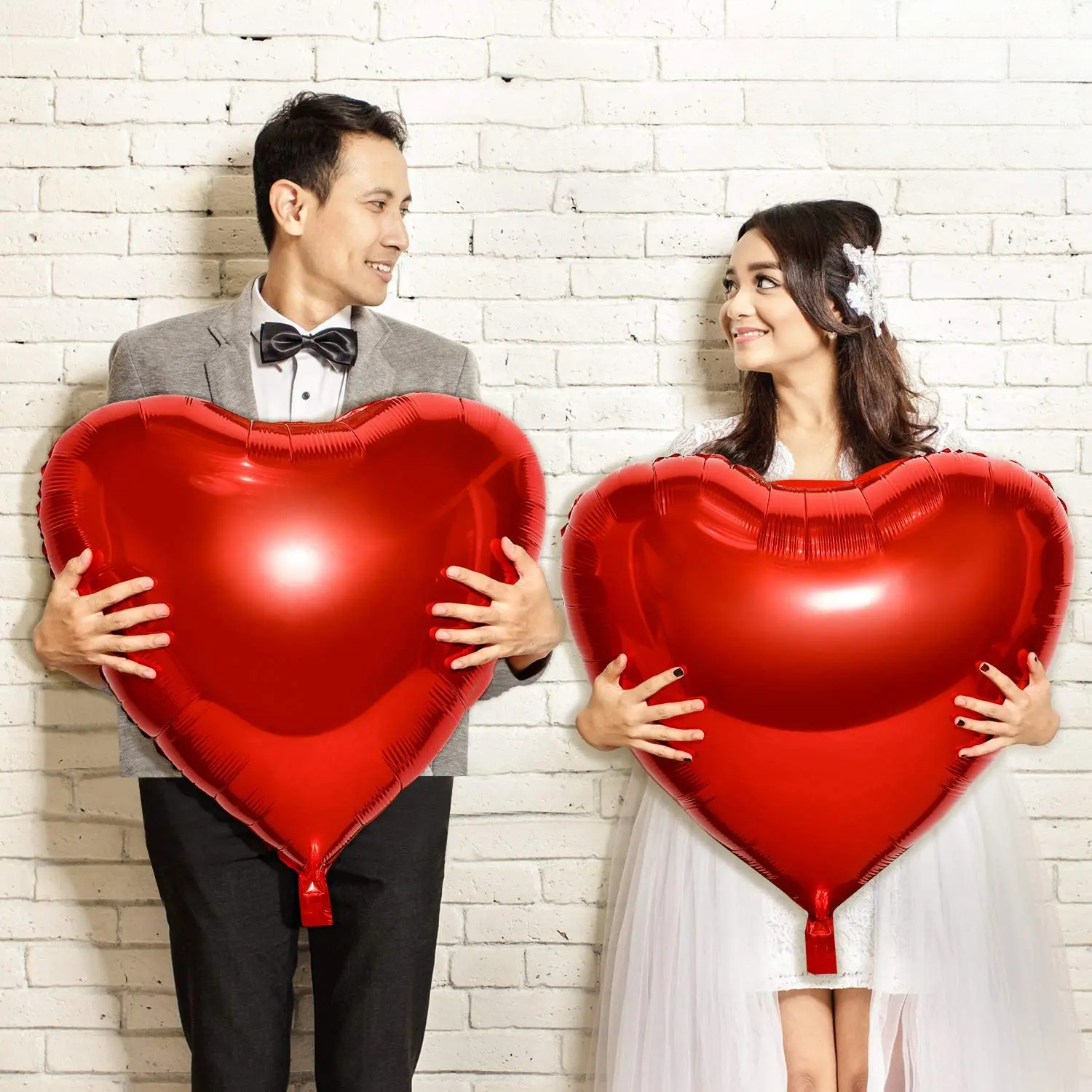 1/2pcs 36 inches Heart balloon - Wedding Qq 评论和价格