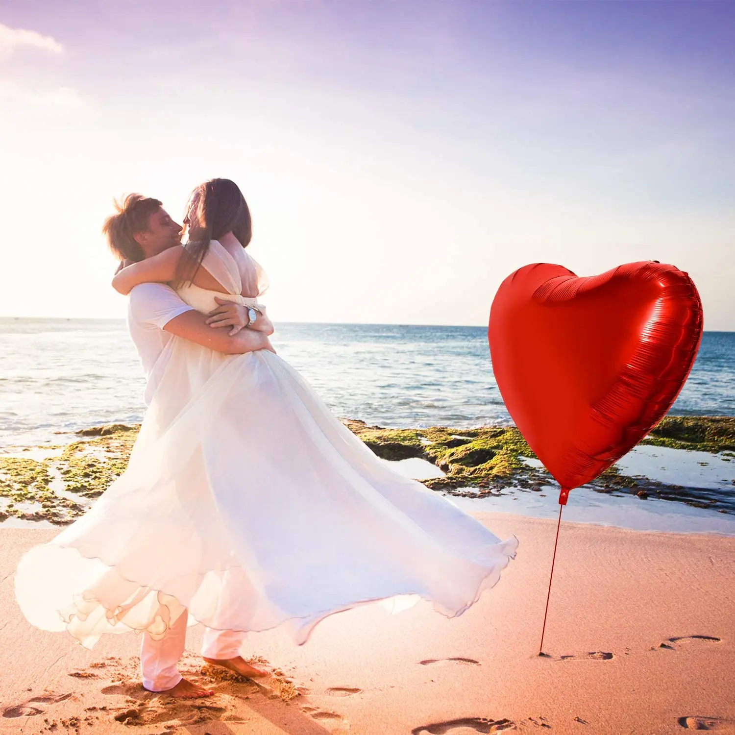 1/2pcs 36 inches Heart balloon - Wedding Qq 评论和价格