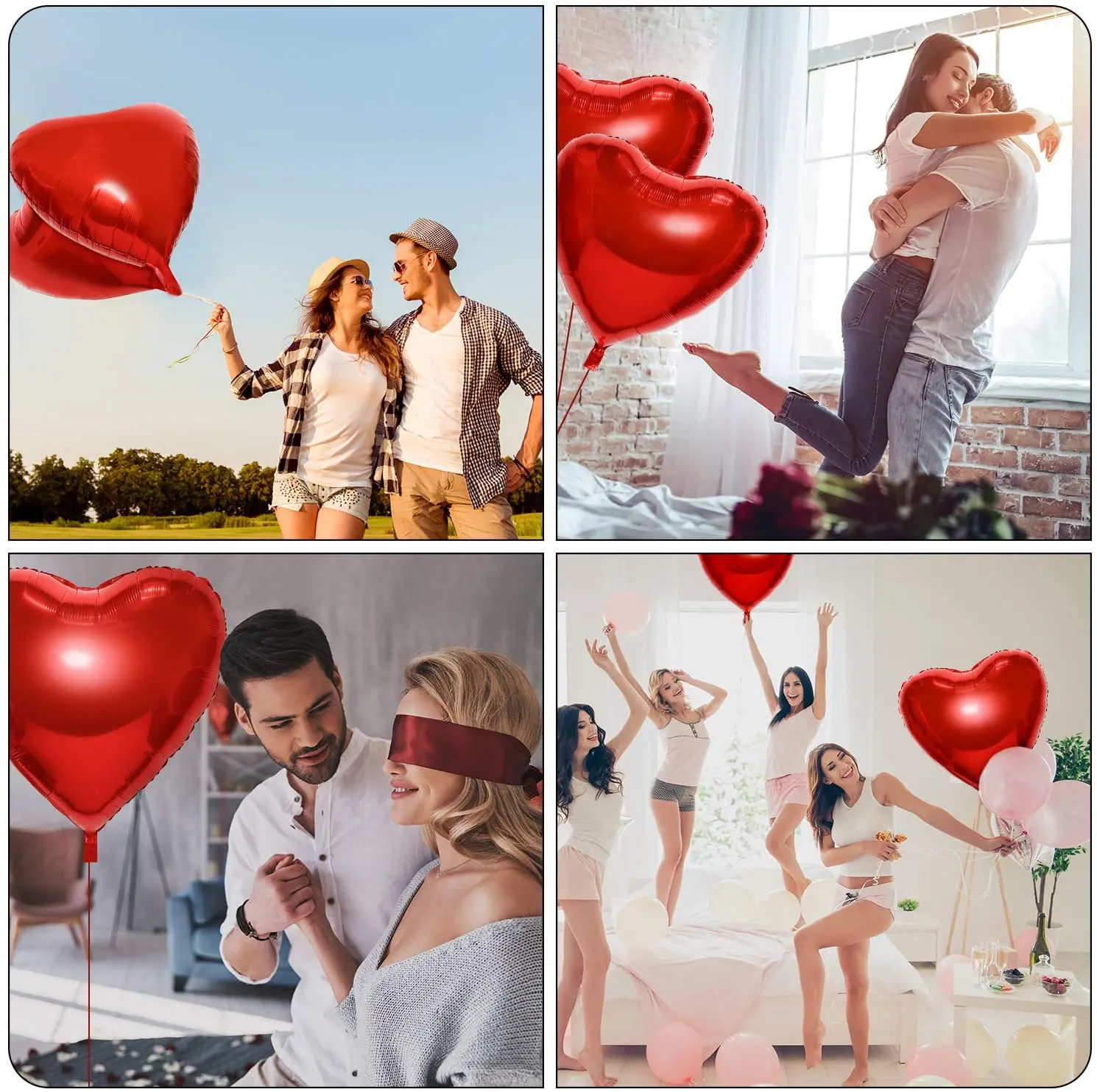 1/2pcs 36 inches Heart balloon - Wedding Qq 评论和价格