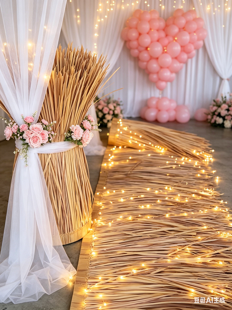 10m hot melt simulated thatch  - Wedding Decor Supply Store 评论和价格