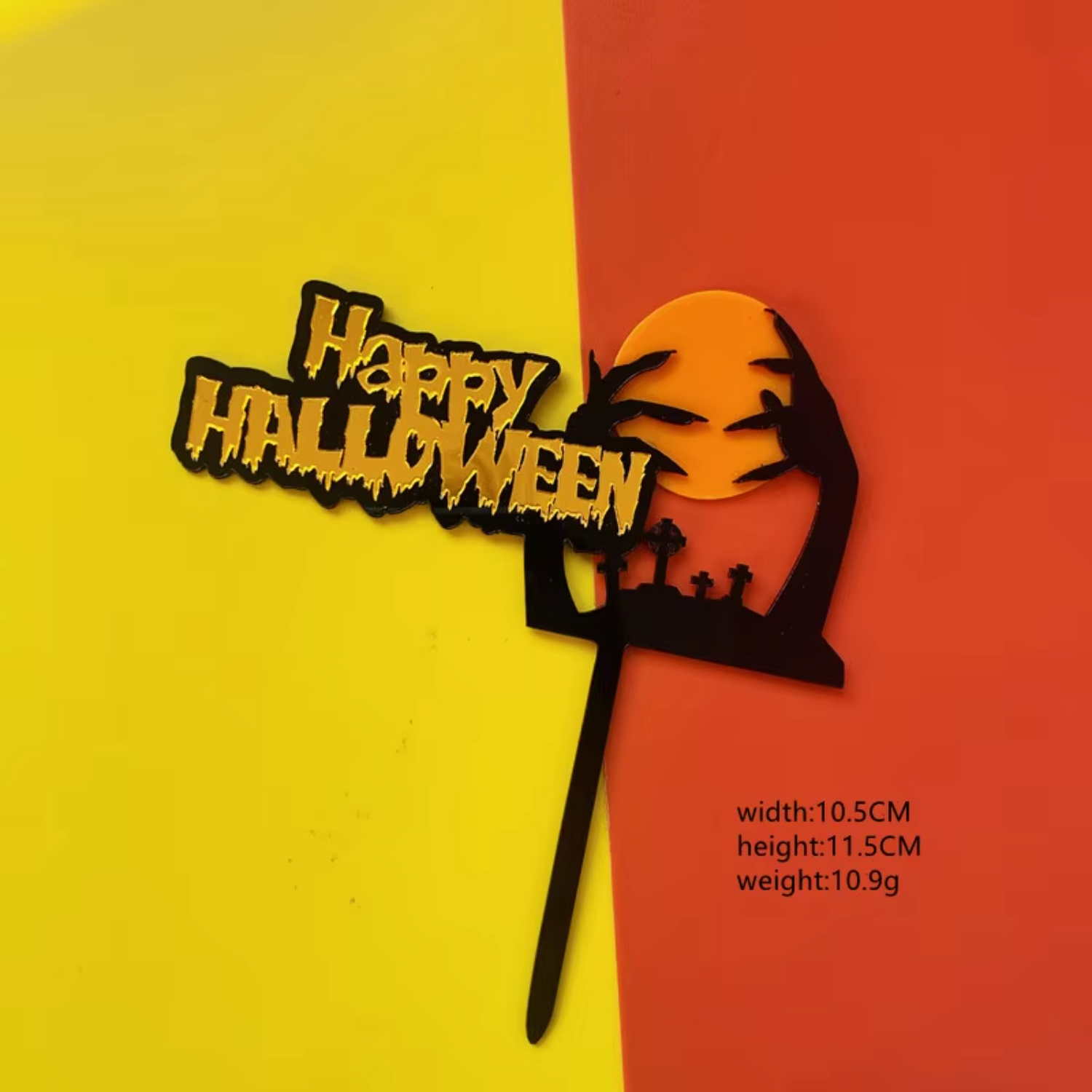 Happy Halloween Acrylic Cake T - Wedding Supply Factory 评论和价格